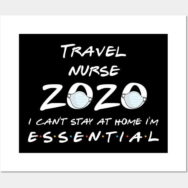 Travel Nurse 2020 Quarantine Gift Wall Art by llama_chill_art